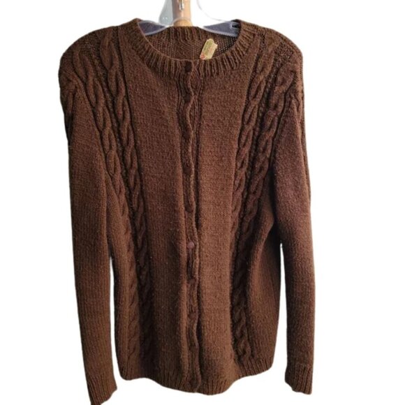 Sweaters - Made Especially for You by Hilda Peterson Chocolate Brown Handmade Sweater